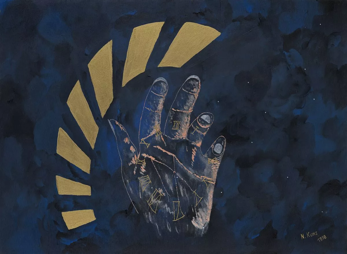 Gemälde "Die Zeit in DEINER Hand" von Norbert Kunz
