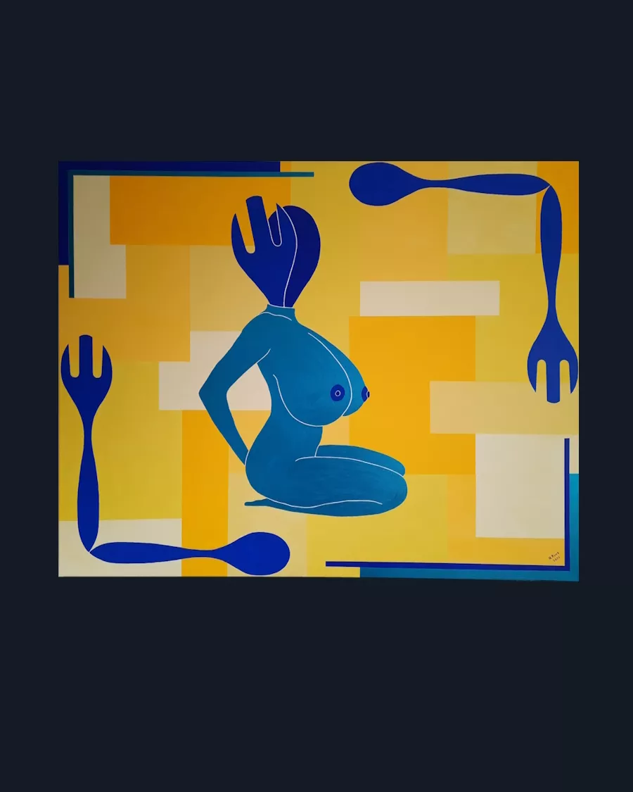 Gemälde "Erotischer Kartoffelsalat"