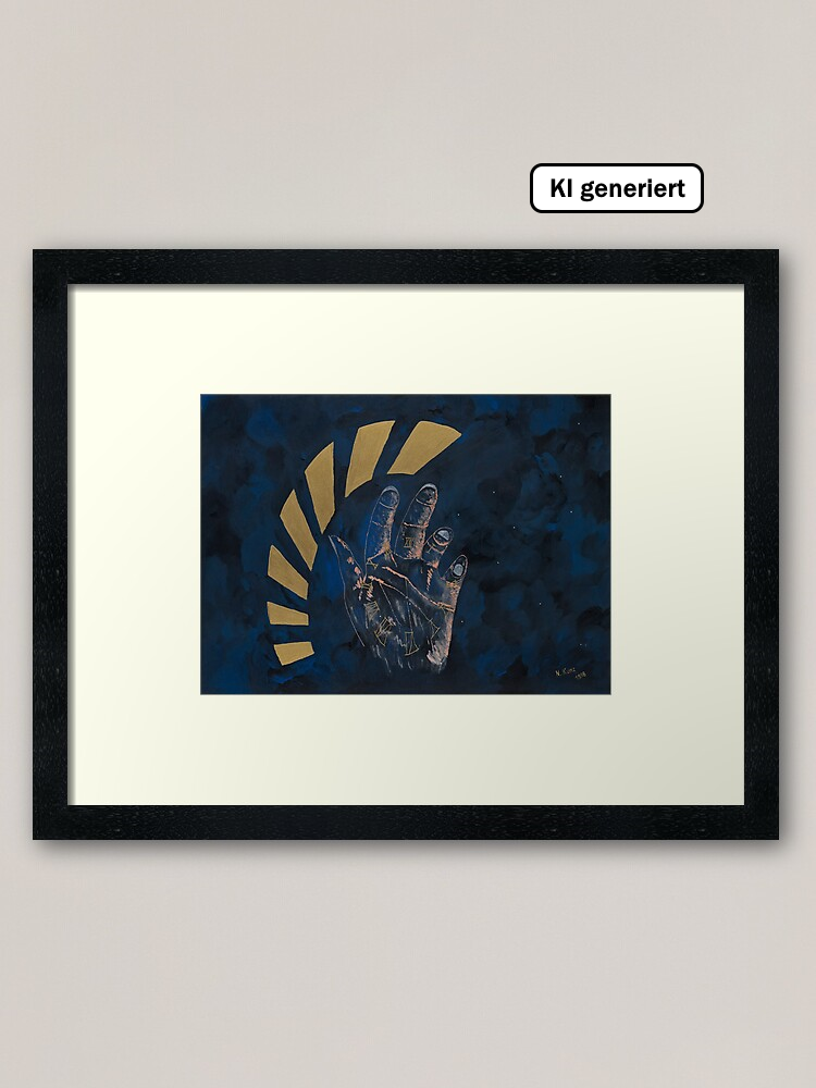 Gerahmter Kunstdruck "Die Zeit in DEINER Hand"